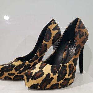 Jessica Simpson Animal Print Heels